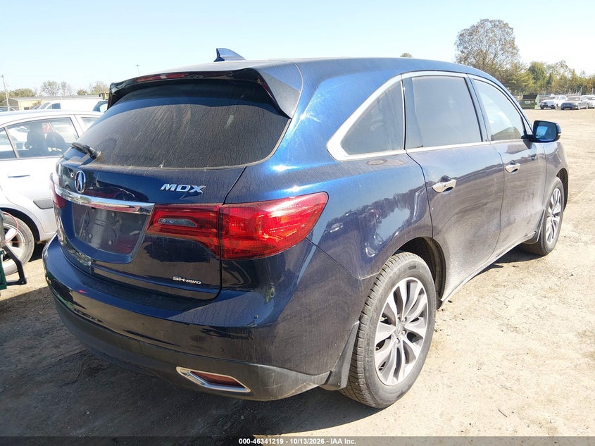 Vin: 5fryd4h41gb048767, lot: 46841478, acura mdx technology   acurawatch plus packages/technology package 20164