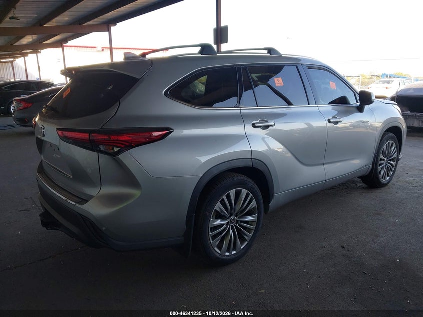 Vin: 5tdebrch5ls005816, lot: 46841495, toyota highlander hybrid platinum 20204