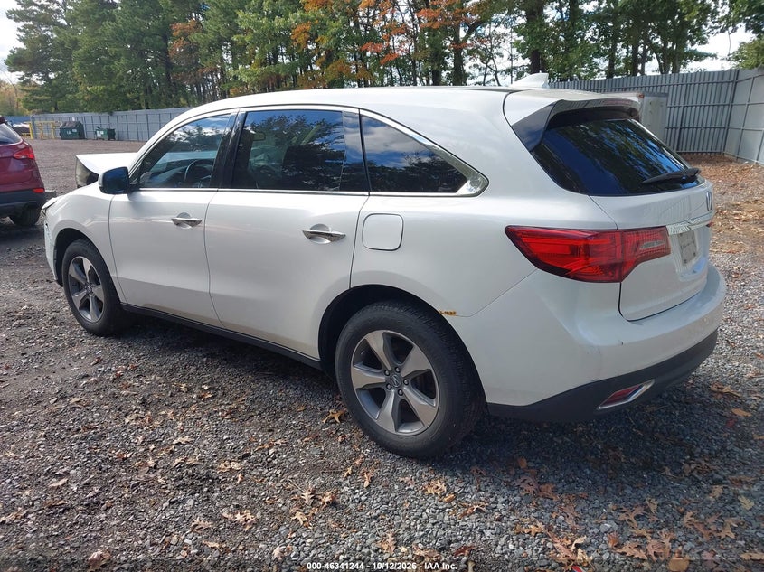 Vin: 5fryd4h21eb014405, lot: 46841503, acura mdx 20143
