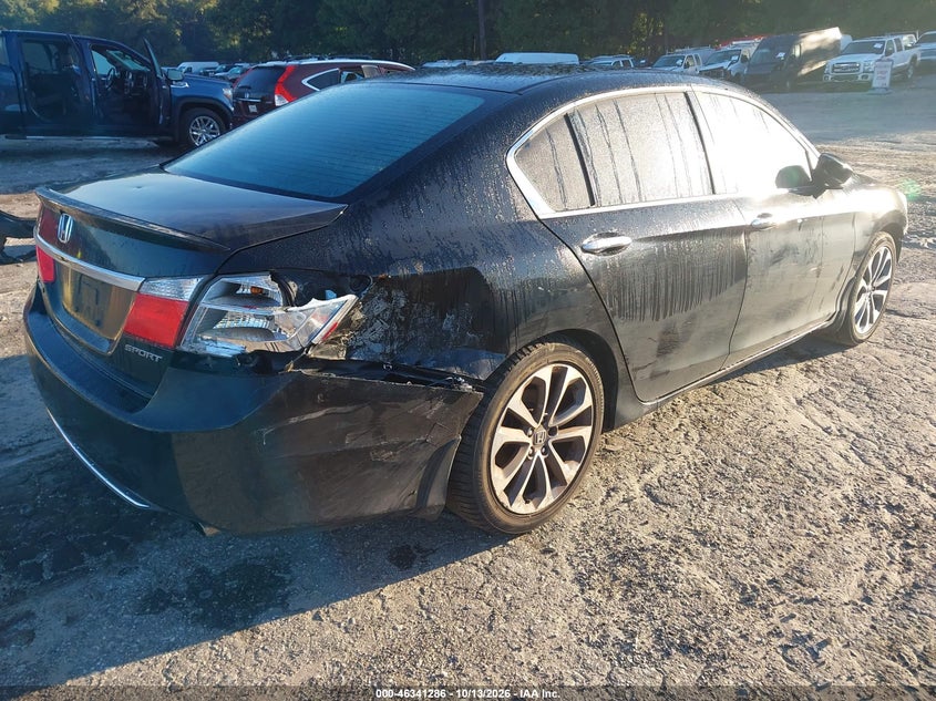 Vin: 1hgcr2f57fa170555, lot: 46841545, honda accord sport 20154