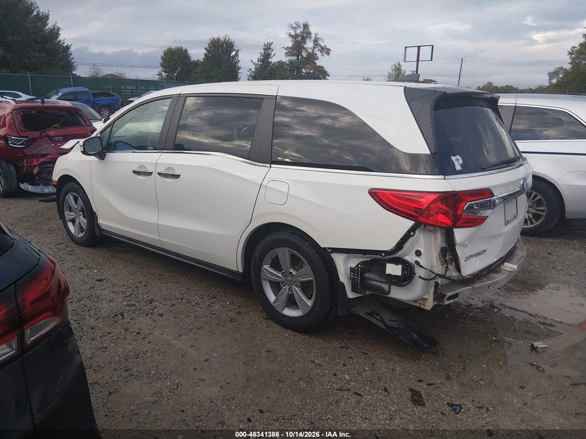 Vin: 5fnrl6h7xkb051951, lot: 46841645, honda odyssey ex-l 20193