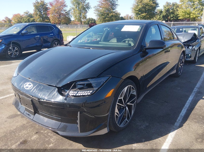2024 Hyundai Ioniq 6 Limited, Front End, IAAI, VIN KMHM54AC5RA054738 — photo 2