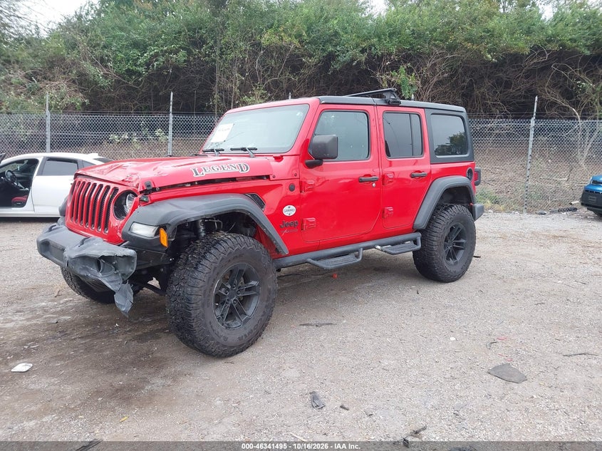 Vin: 1c4hjxdg1mw741048, lot: 46841754, jeep wrangler unlimited sport altitude 4x4 20212