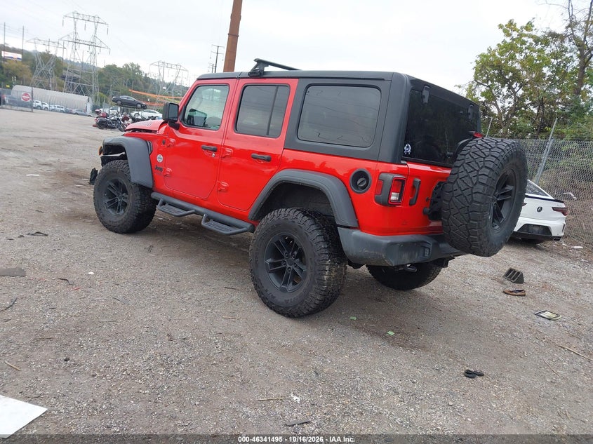 Vin: 1c4hjxdg1mw741048, lot: 46841754, jeep wrangler unlimited sport altitude 4x4 20213