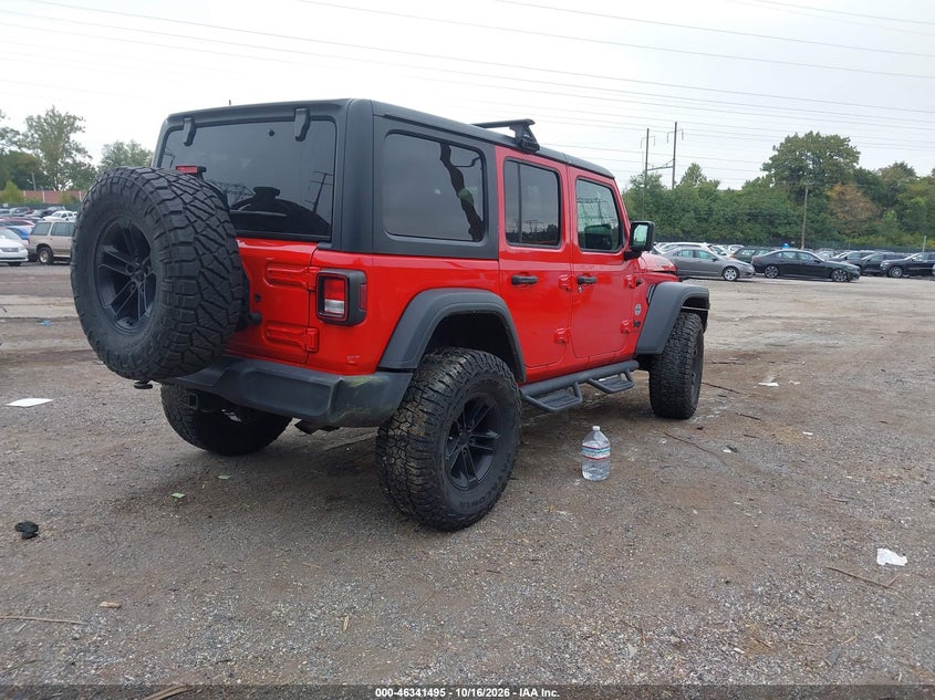 Vin: 1c4hjxdg1mw741048, lot: 46841754, jeep wrangler unlimited sport altitude 4x4 20214
