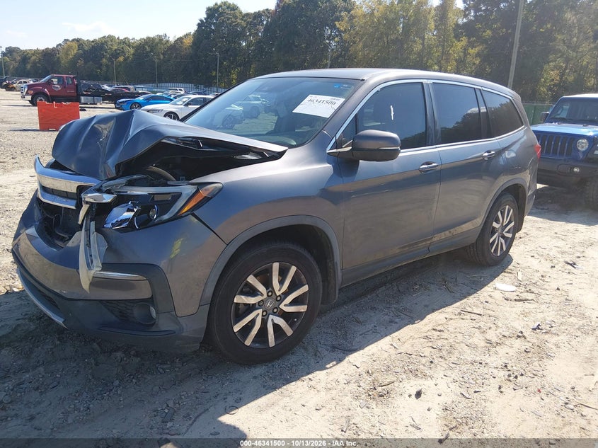 Vin: 5fnyf5h5xkb039696, lot: 46841759, honda pilot ex-l 20192