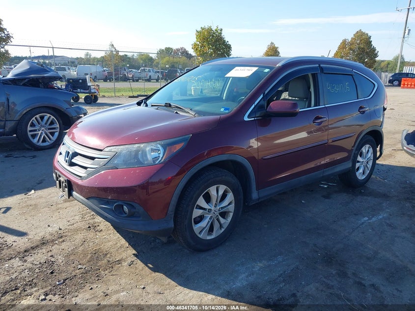 Vin: 5j6rm4h75dl075604, lot: 46841964, honda cr-v ex-l 20132