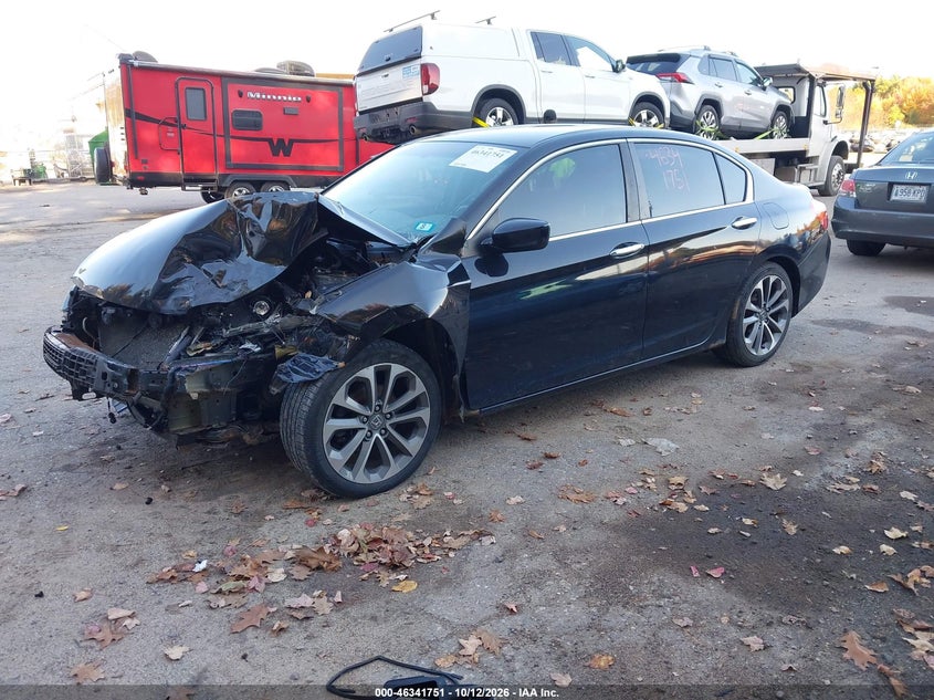 Vin: 1hgcr2f59da180307, lot: 46842010, honda accord sport 20132