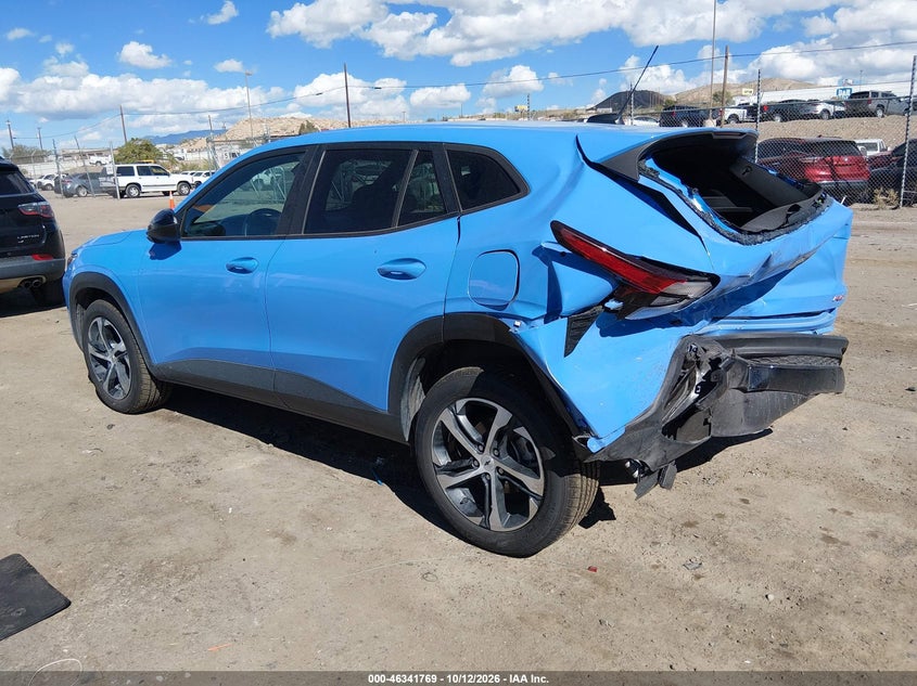 Vin: kl77lge26rc122458, lot: 46842028, chevrolet trax fwd 1rs 20243