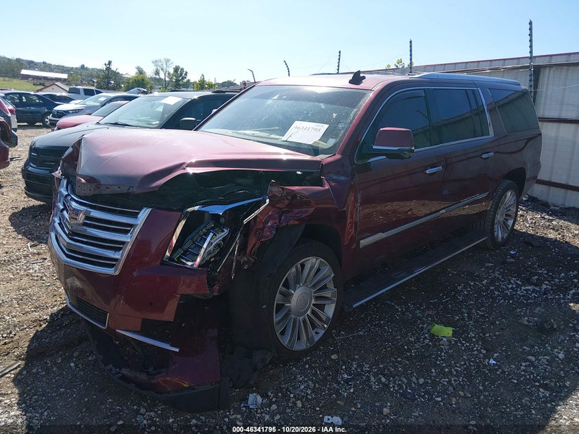 Vin: 1gys3kkj9gr456385, lot: 46842054, cadillac escalade esv platinum 20162