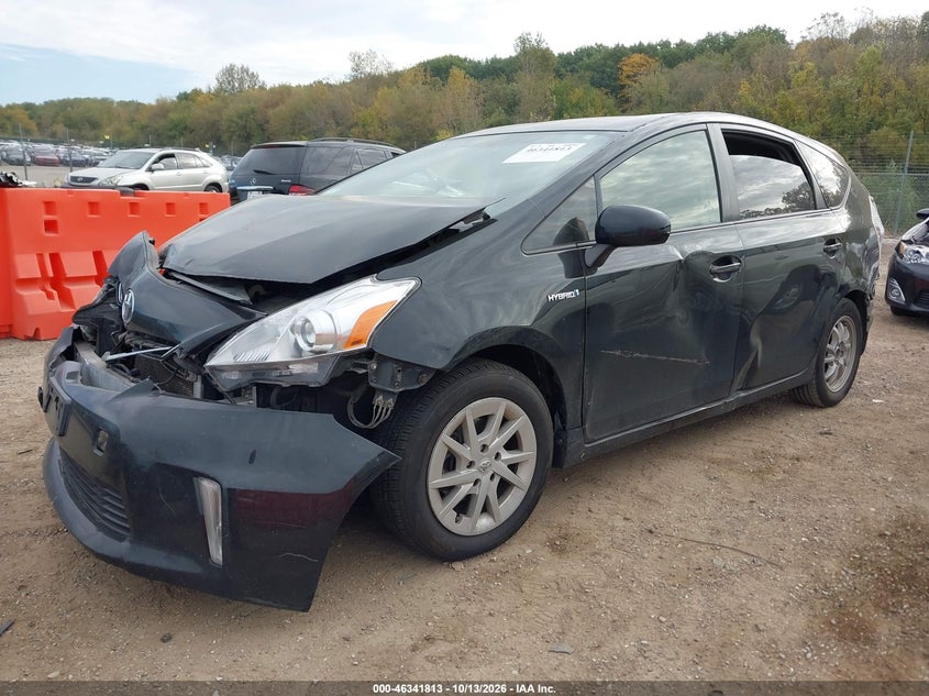 Vin: jtdzn3eu3c3161760, lot: 46842072, toyota prius v three 20122