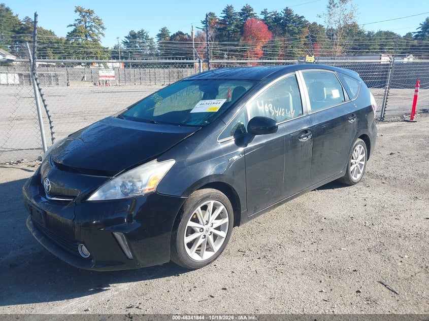 Vin: jtdzn3eu8c3111887, lot: 46842103, toyota prius v five 20122