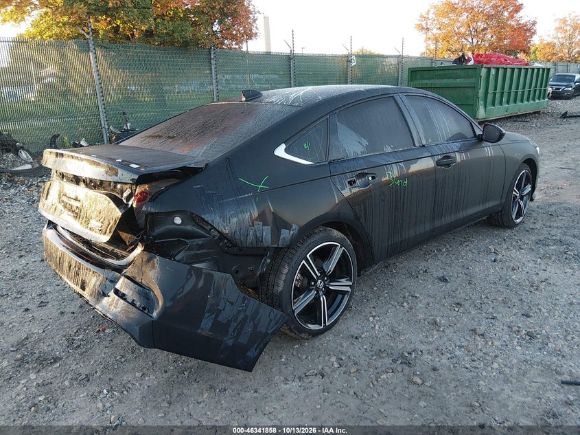 Vin: 1hgcy2f50sa041134, lot: 46842117, honda accord hybrid sport 20254