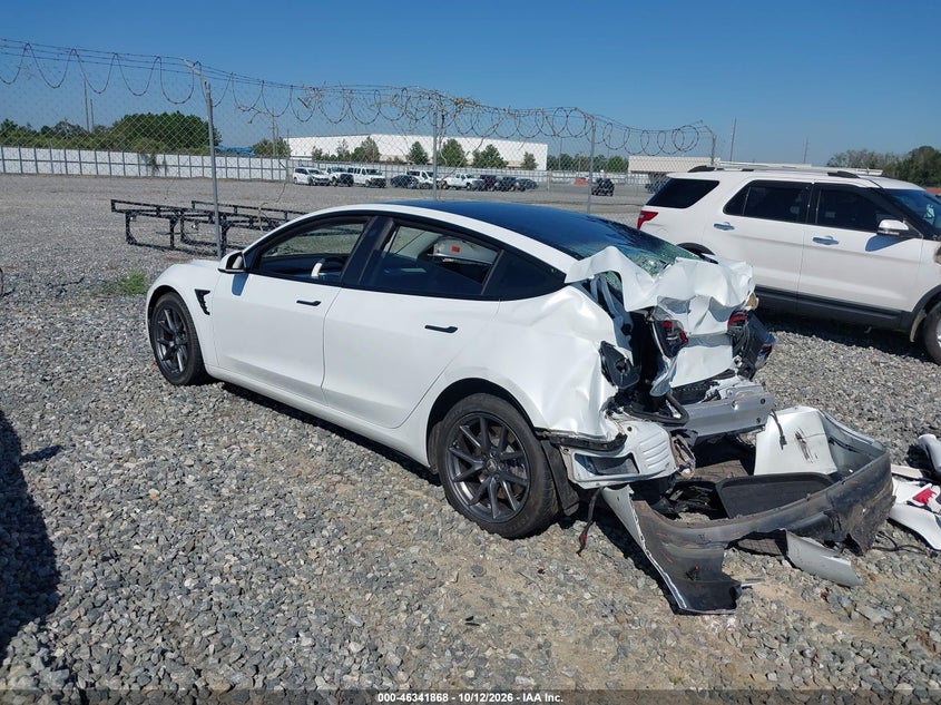 Vin: 5yj3e1ea5mf922633, lot: 46842127, tesla model 3 standard range plus rear-wheel drive 20213