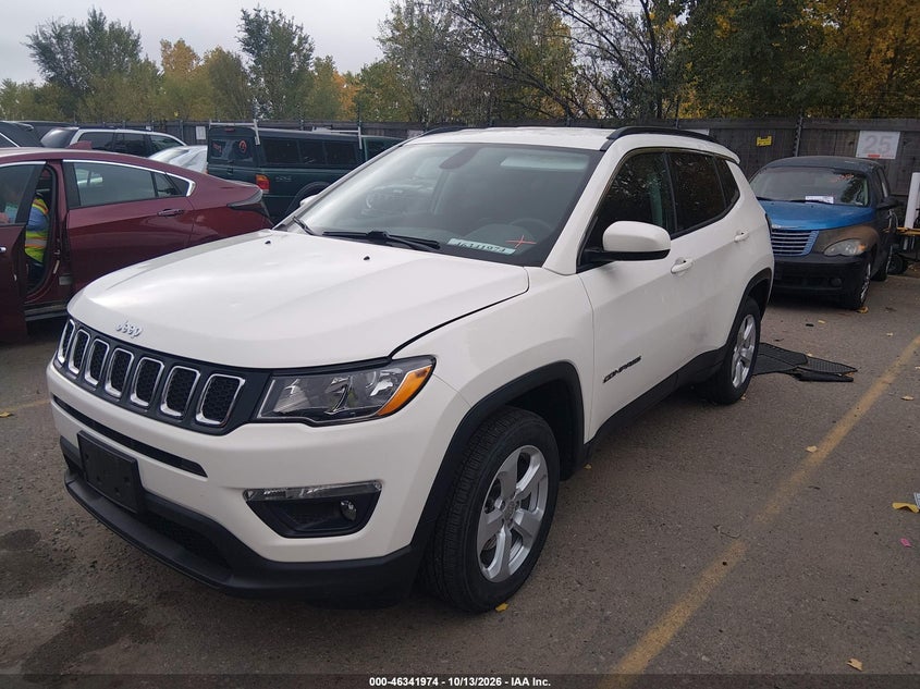 Vin: 3c4njdbb9jt454700, lot: 46842233, jeep compass latitude 4x4 20182