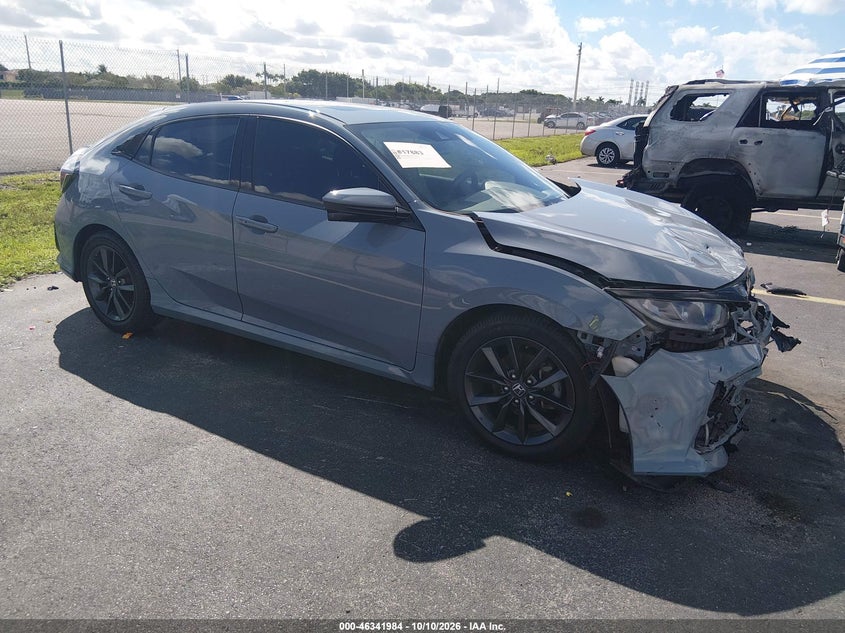 Vin: shhfk7h8xlu219477, lot: 46842243, honda civic ex-l 20201