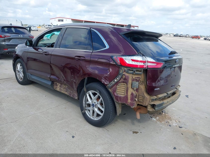 Vin: 2fmpk3j9xmba02782, lot: 46842255, ford edge sel 20213
