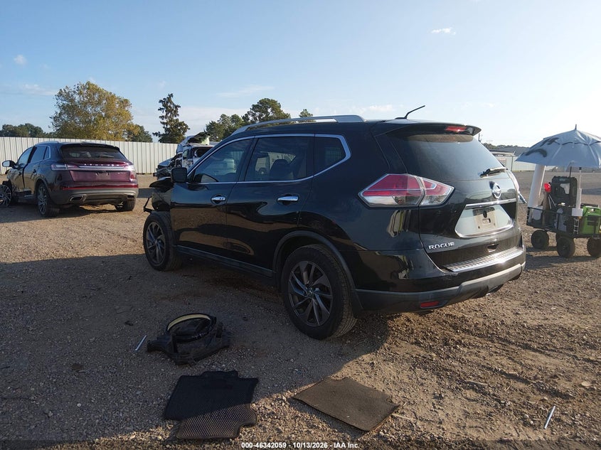 Vin: 5n1at2mt4gc924702, lot: 46842318, nissan rogue sl 20163