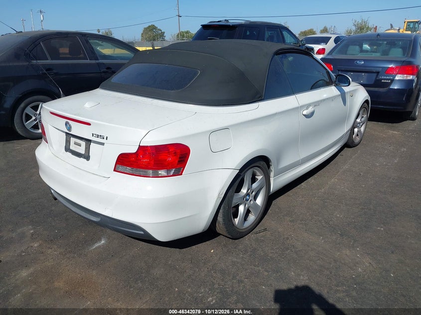 BMW 135I 2008 VIN WBAUN93578VF55444