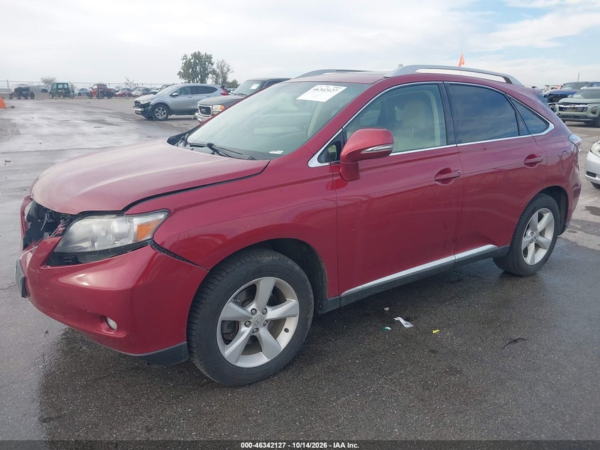 Vin: 2t2bk1ba0ac059180, lot: 46842386, lexus rx 350 20102