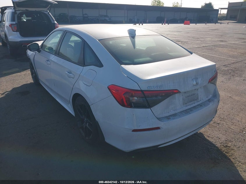 Vin: 2hgfe2f54nh607193, lot: 46842401, honda civic sport 20223
