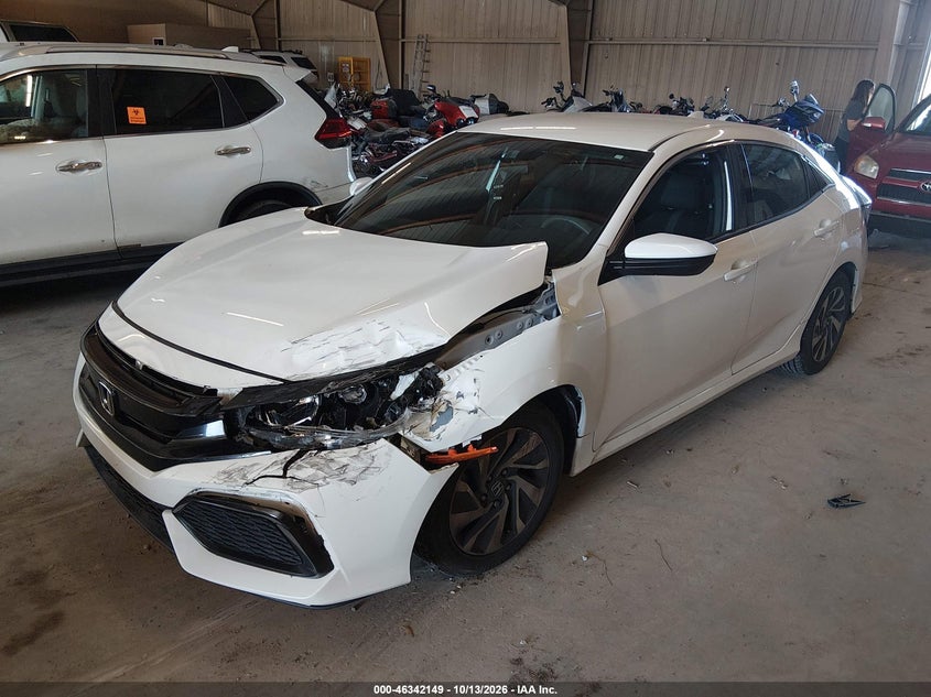 2017 Honda Civic Lx, Left Front, IAAI, VIN SHHFK7H24HU213516 — photo 2