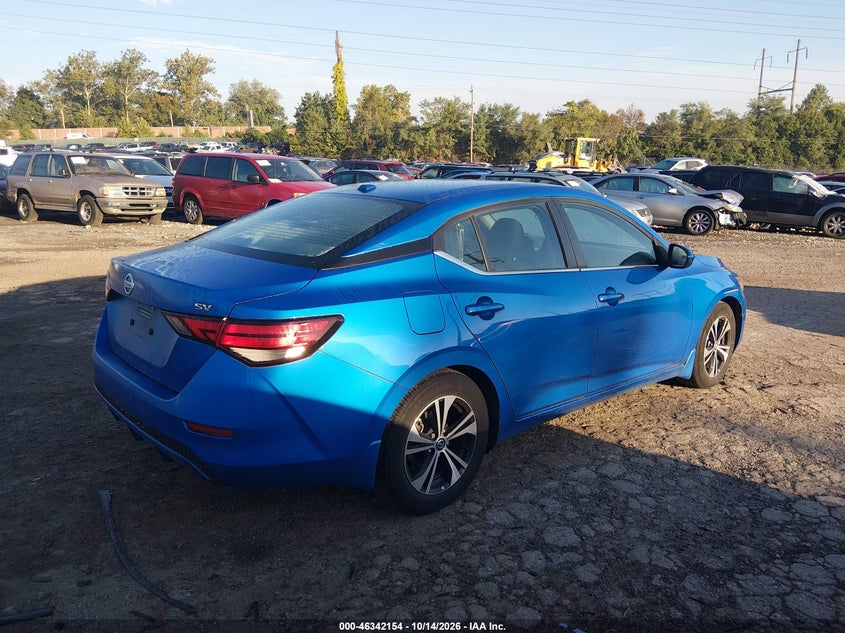 Vin: 3n1ab8cv8ny220264, lot: 46842414, nissan sentra sv xtronic cvt 20224