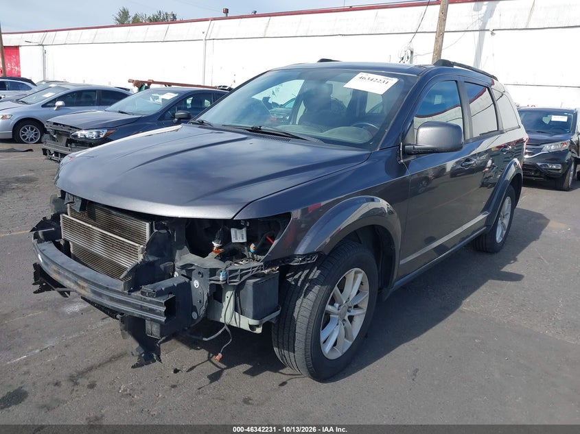 2017 Dodge Journey Sxt Awd, Front End, IAAI, VIN 3C4PDDBG6HT584049 — photo 2