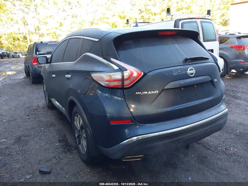 Vin: 5n1az2mg2fn282923, lot: 46842497, nissan murano sl 20153