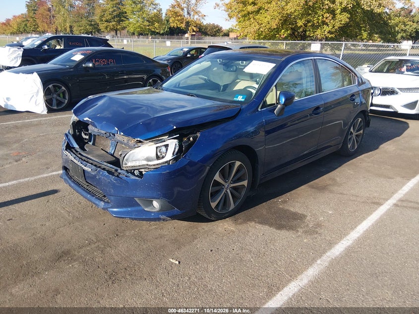 2016 Subaru Legacy 2.5I Limited, Front & Rear, IAAI, VIN 4S3BNBN66G3048971 — photo 2