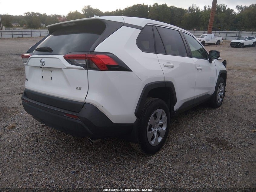 Vin: 2t3h1rfv4pc218005, lot: 46842561, toyota rav4 le 20234
