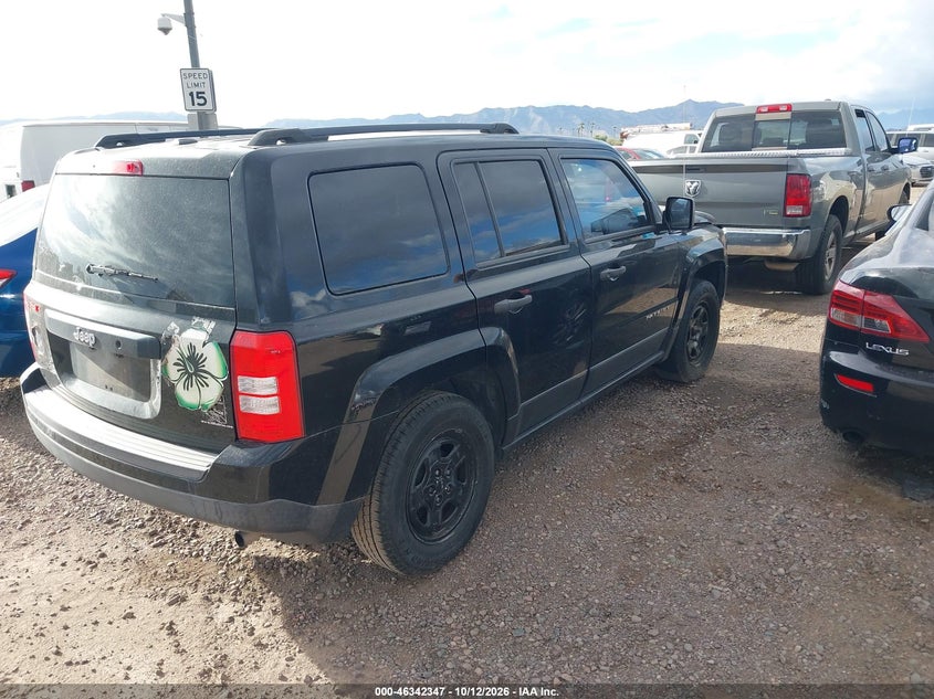 Vin: 1c4njpba4hd212969, lot: 46842606, jeep patriot sport fwd 20174