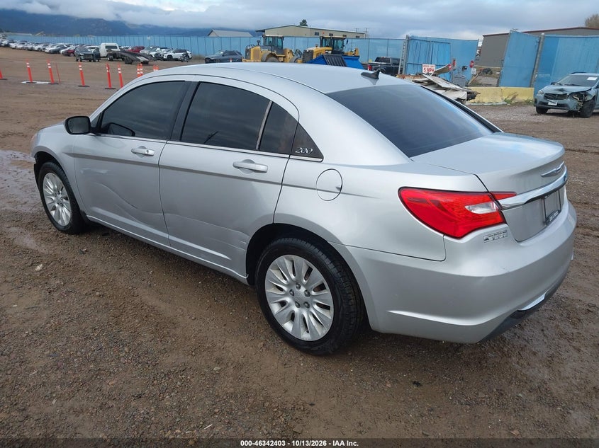 Vin: 1c3ccbab7cn296145, lot: 46842662, chrysler 200 lx 20123