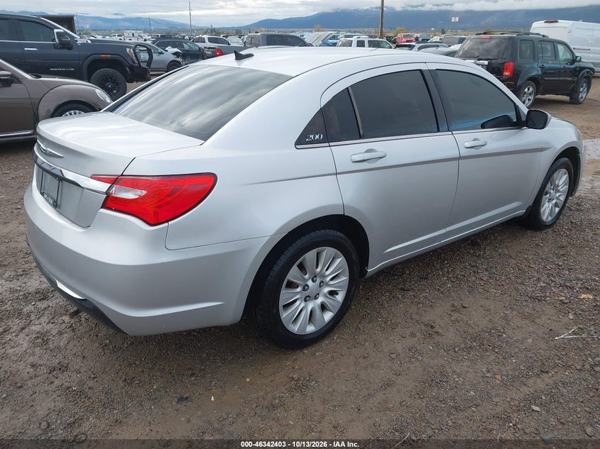 Vin: 1c3ccbab7cn296145, lot: 46842662, chrysler 200 lx 20124