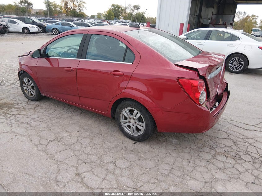 Vin: 1g1jc5sh9g4109810, lot: 46842806, chevrolet sonic lt auto 20163