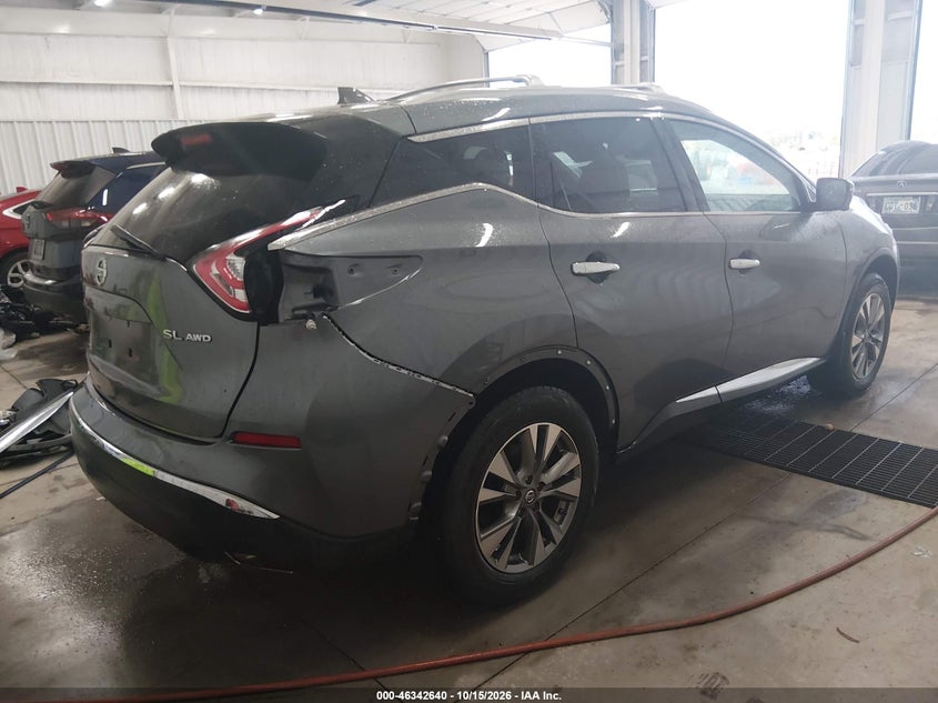 Vin: 5n1az2mh6jn165069, lot: 46842899, nissan murano sl 20184