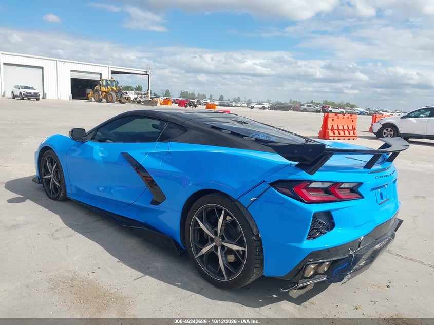 Vin: 1g1yb2d47m5124287, lot: 46842944, chevrolet corvette stingray rwd  2lt 20213