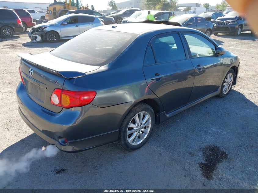 Vin: 1nxbu4ee9az255647, lot: 46842985, toyota corolla s 20104