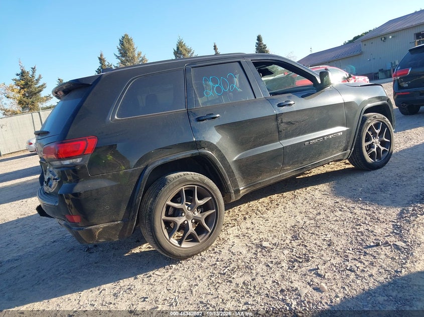 Vin: 1c4rjfbg6mc599699, lot: 46843061, jeep grand cherokee 80th anniversary 4x4 20214