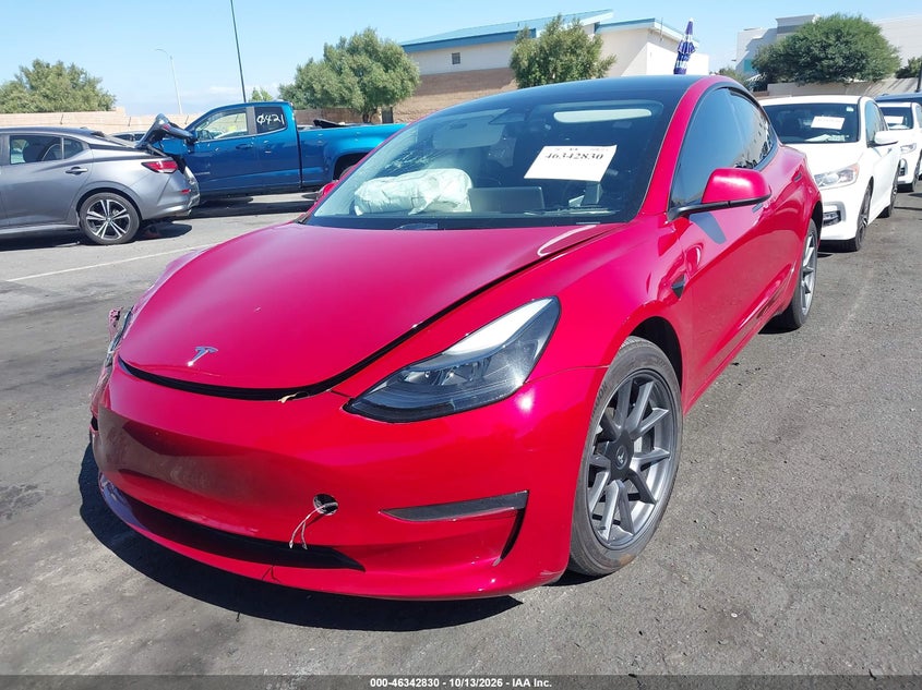 Vin: 5yj3e1ebxpf602799, lot: 46843089, tesla model 3 long range dual motor all-wheel drive 20232