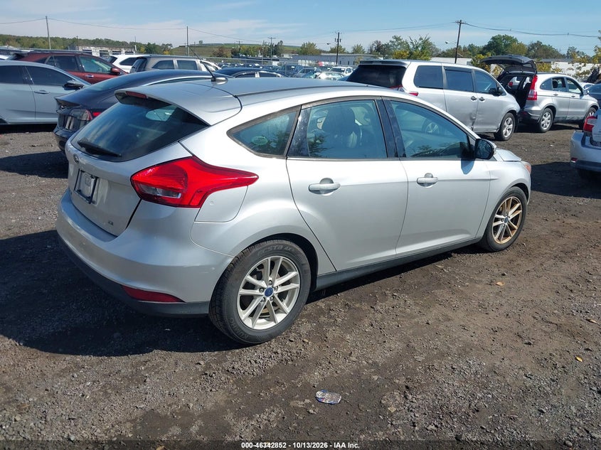 Vin: 1fadp3k25hl250766, lot: 46843111, ford focus se 20174