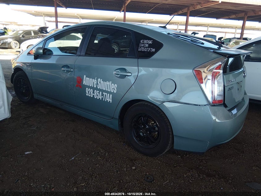 Vin: jtdkn3du9f1959599, lot: 46843135, toyota prius three 20153