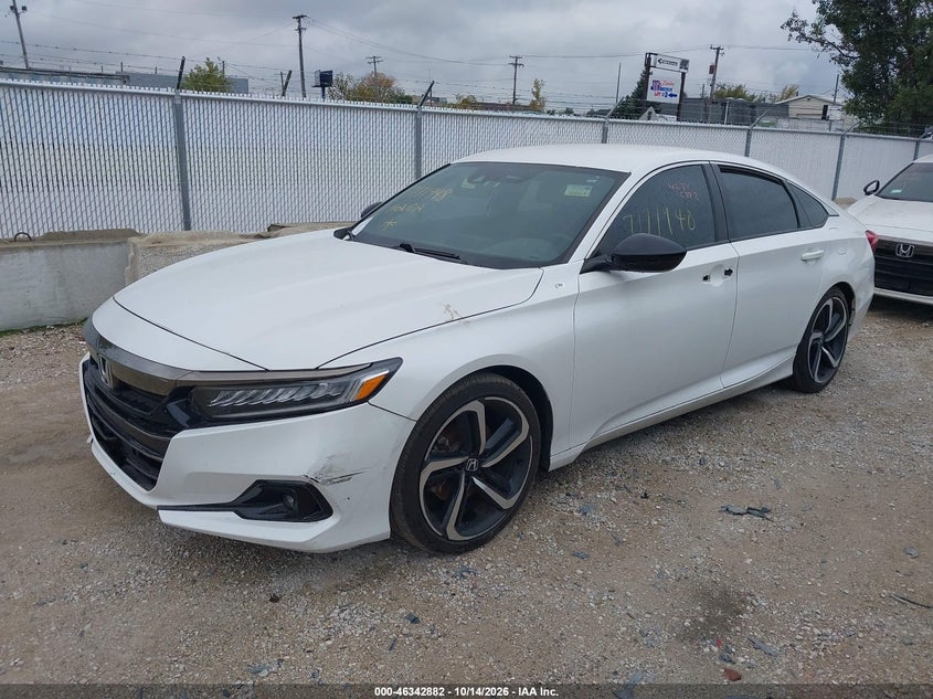 Vin: 1hgcv1f36na009424, lot: 46843141, honda accord sport 20222