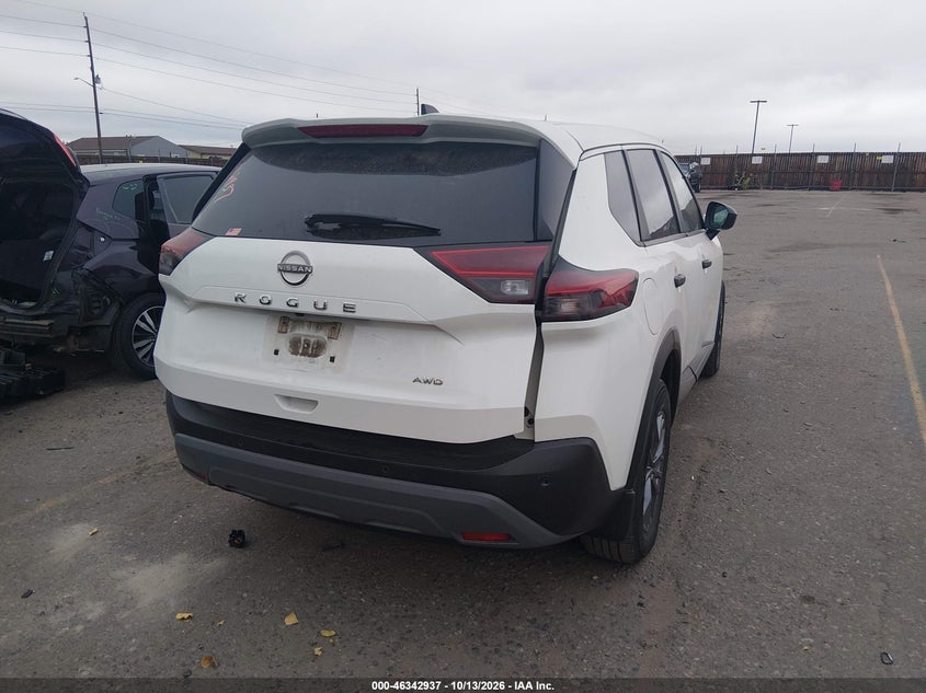 Vin: 5n1bt3ab7pc787843, lot: 46843195, nissan rogue s intelligent awd 20234