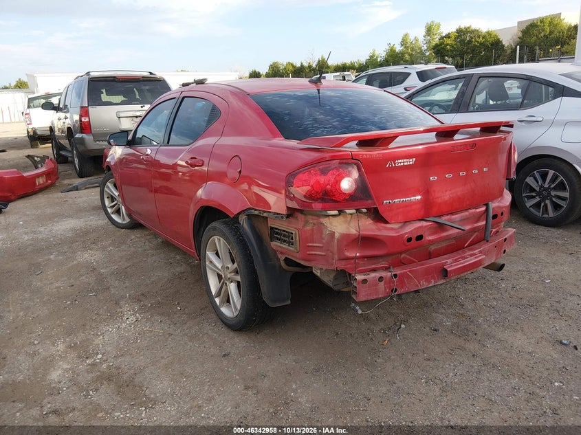 Vin: 1c3cdzab6en201633, lot: 46843217, dodge avenger se 20143