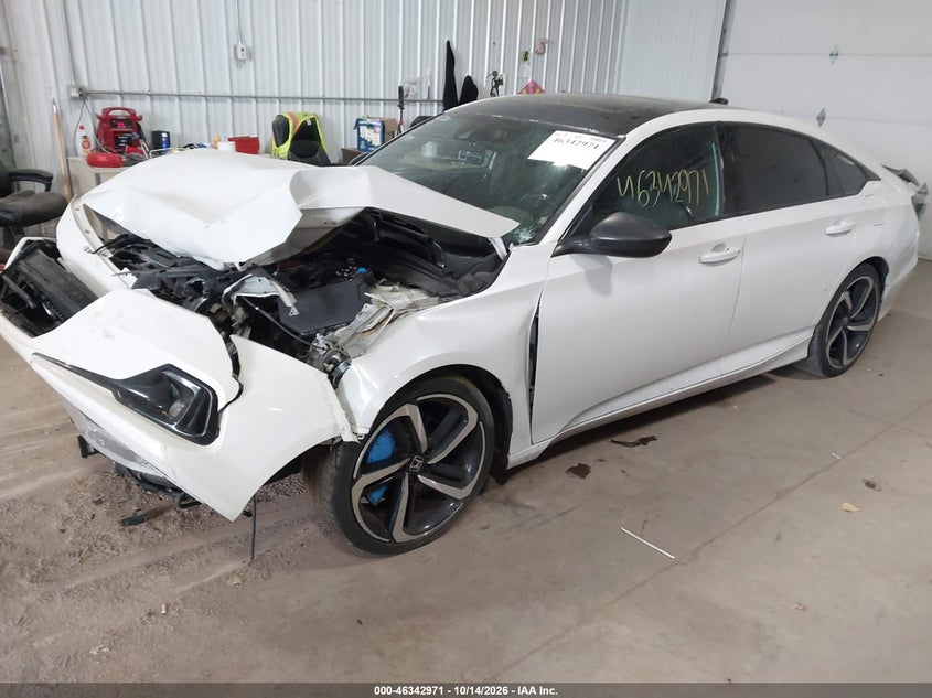 2021 Honda Accord Sport 2.0T, Front End, IAAI, VIN 1HGCV2F36MA008908 — photo 2