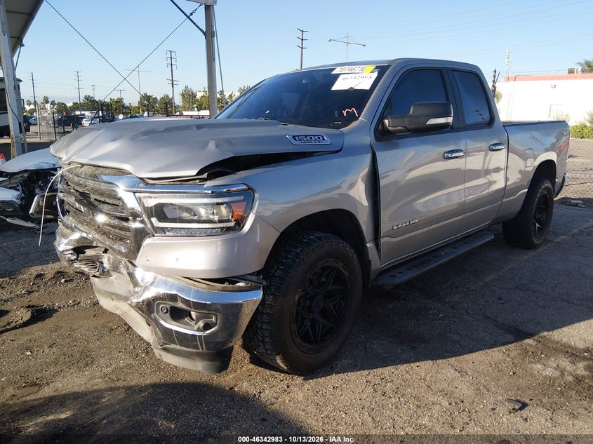 Vin: 1c6srfbt3ln254261, lot: 46843243, ram 1500 big horn  4x4 6'4 box 20202