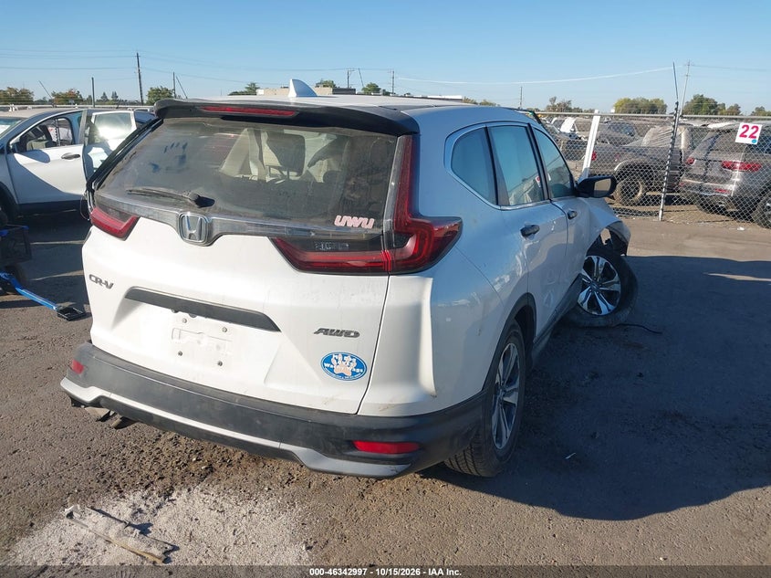 Vin: 2hkrw2h26lh659182, lot: 46843256, honda cr-v awd lx 20204