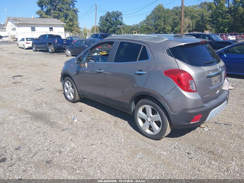 Vin: kl4cjcsb2fb157448, lot: 46843265, buick encore leather 20153