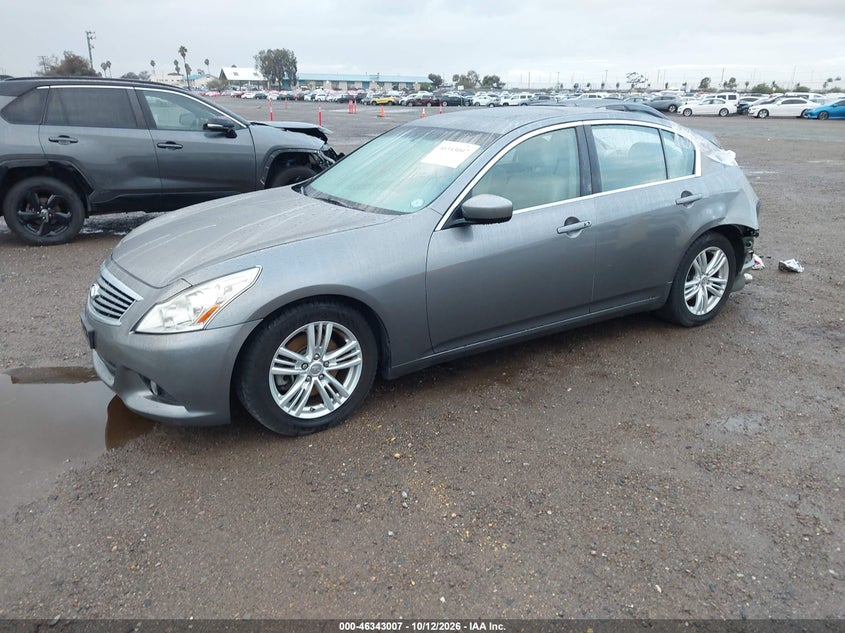 Vin: jn1cv6apxbm503658, lot: 46843266, infiniti g37 journey 20112